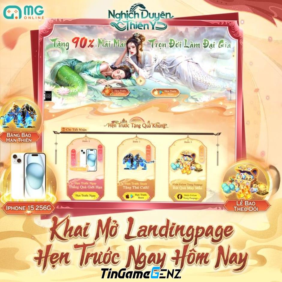 Game nhập vai tiên hiệp Nghịch Duyên Thiên Ý mở đăng ký trước