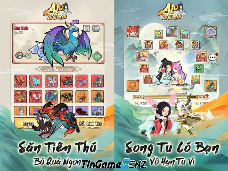 Game nhập vai tu tiên rảnh tay 