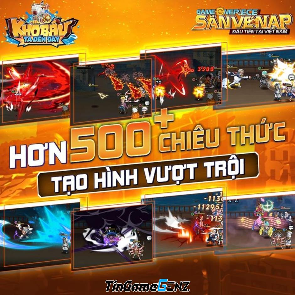 Game One Piece tại Việt Nam với chế độ săn vé nạp đầu độc đáo mang tên Kho Báu - Ta Đến Đây.