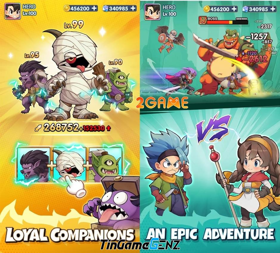 Game Oops Dragon - Lấy cảm hứng từ Dragon Quest, hứa hẹn mở rương đầy thú vị