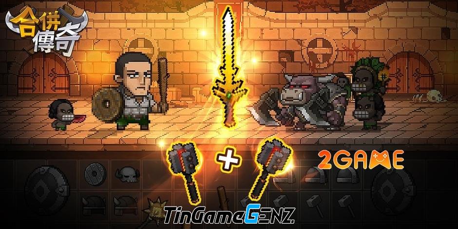 Game pixel Merge Knights của Wemade Connect: Sự kết hợp độc đáo