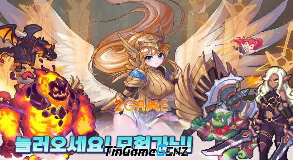 Game pixel Sword Shield Girl - Sản phẩm chất lượng từ Hàn Quốc