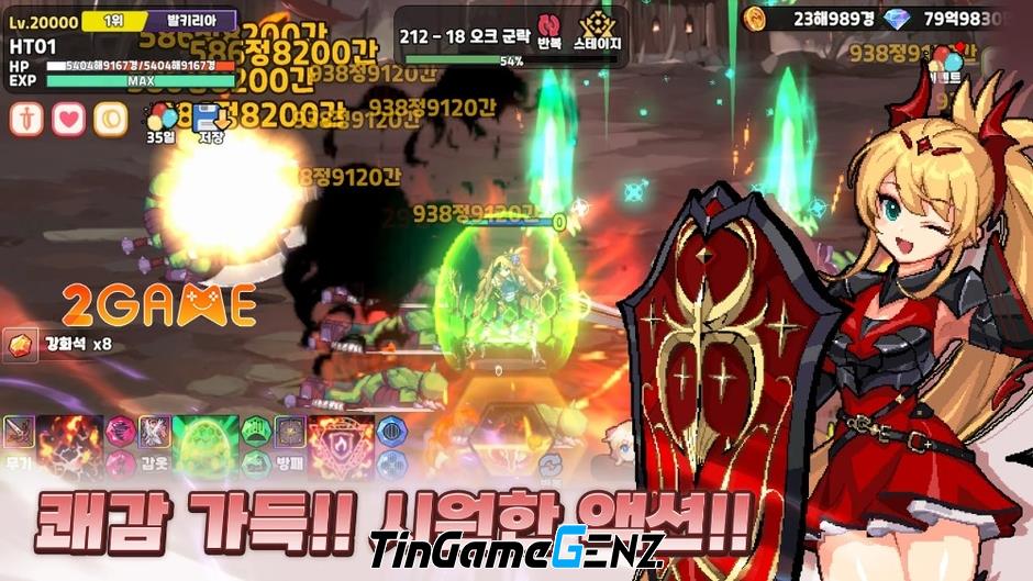 Game pixel Sword Shield Girl - Sản phẩm chất lượng từ Hàn Quốc