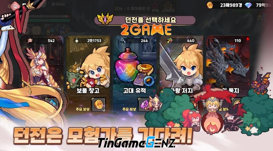 Game pixel Sword Shield Girl - Sản phẩm chất lượng từ Hàn Quốc