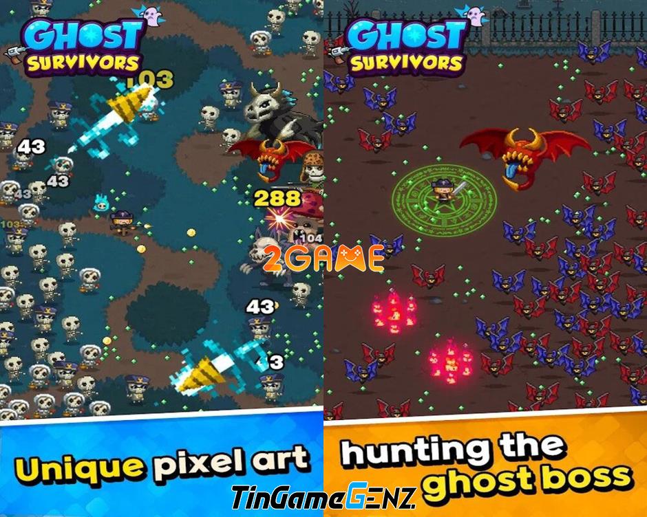 Game roguelike săn ma Ghost Survivors: Pixel Hunt - Giải trí cuối tuần vui nhộn!