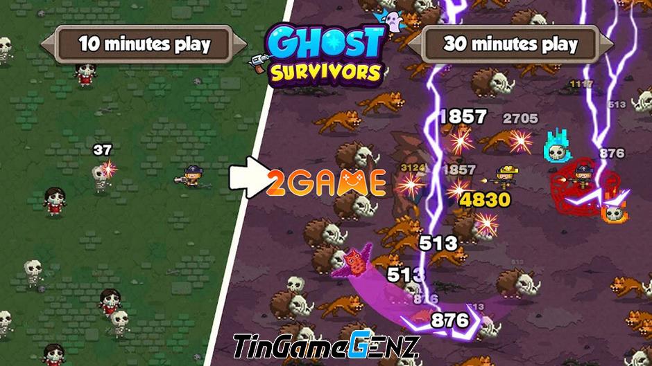 Game roguelike săn ma Ghost Survivors: Pixel Hunt - Giải trí cuối tuần vui nhộn!