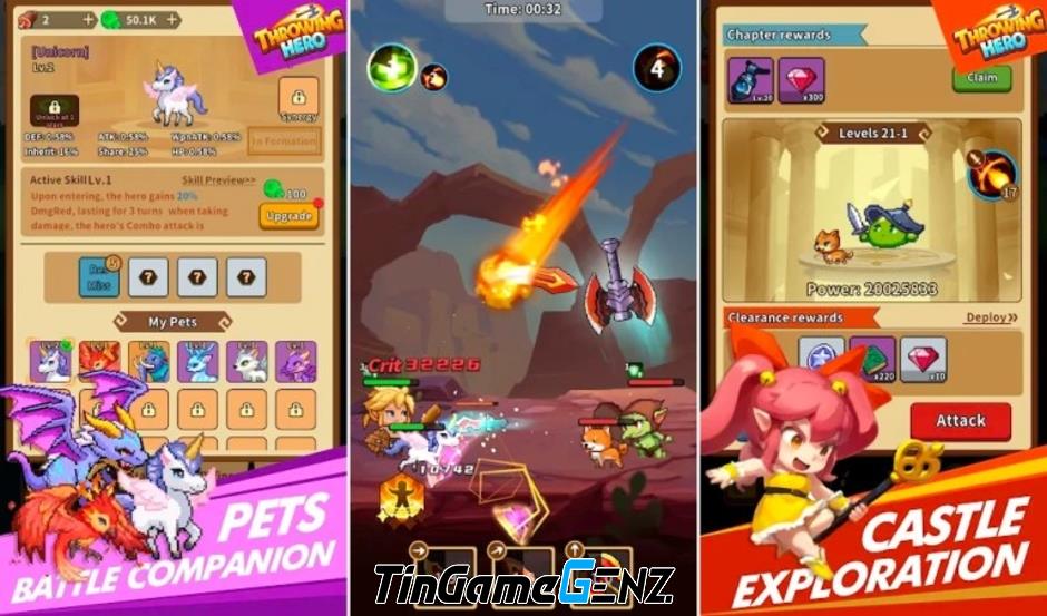 Game RPG Throwing Hero đã có mặt trên Google Play Store