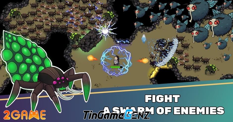 Game sinh tồn đơn giản và thú vị: Dungeon Hero: Heroic Survivor