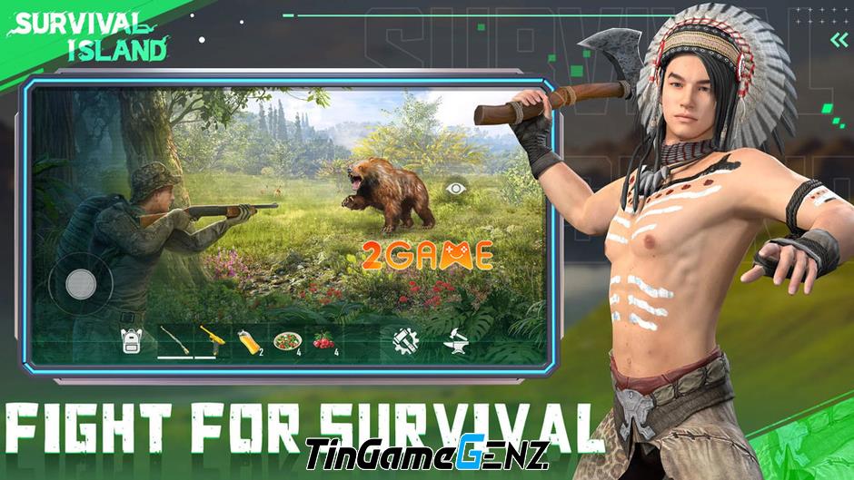 Game sinh tồn Survival Island - Trò chơi giành giật sự sống giữa biển cả.