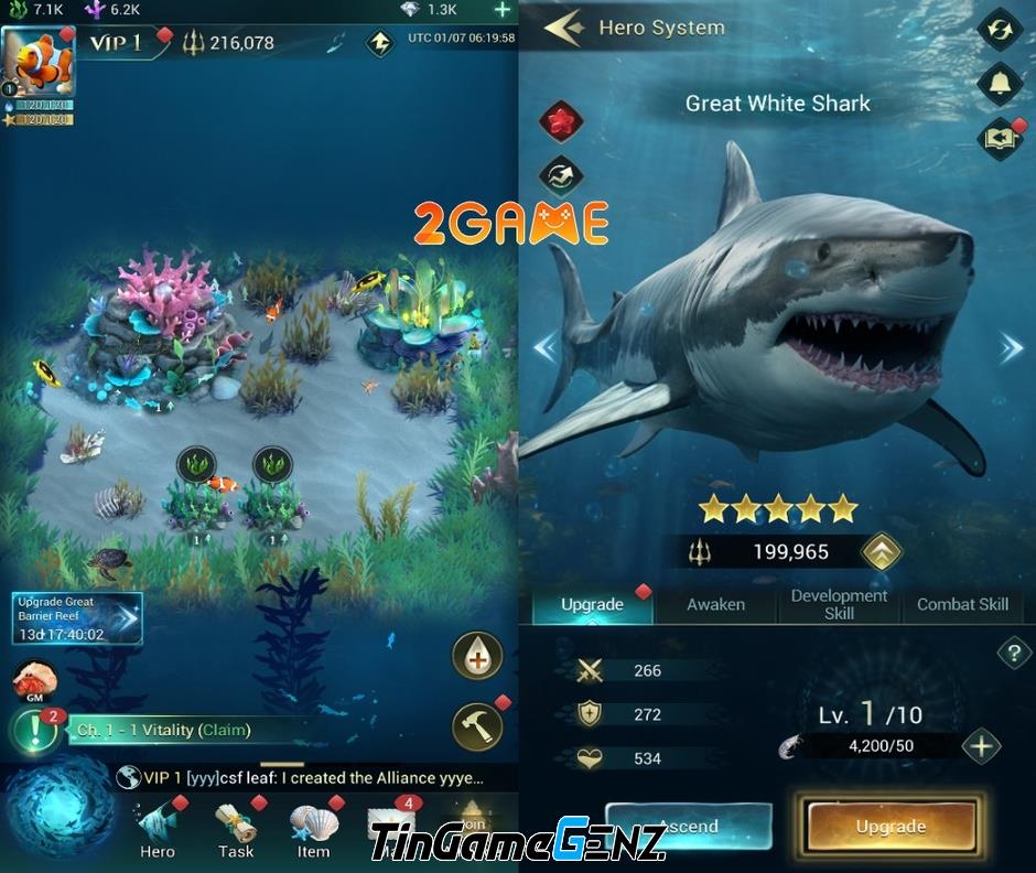 Game SLG World of Water đạt nhiều lượt tải nhất trong tháng 1/2024