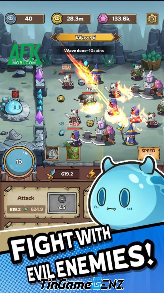 Game Slime Castle – Idle TD: Bảo vệ lâu đài với lối chơi nhàn rỗi nhưng gây nghiện