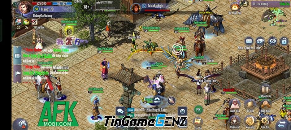 Game Tam Giới Phân Tranh Mobile: Hương vị hoài cổ đặc sắt