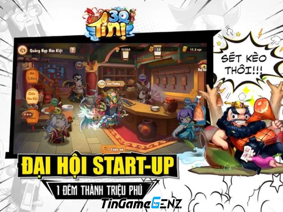 Game Tam Quốc 3Q Tí Nị: Kết hợp văn hóa meme hiện đại độc đáo tại Việt Nam