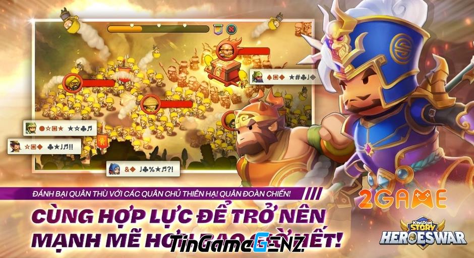 Game Tam Quốc Kingdom Story HEROES WAR hỗ trợ tiếng Việt