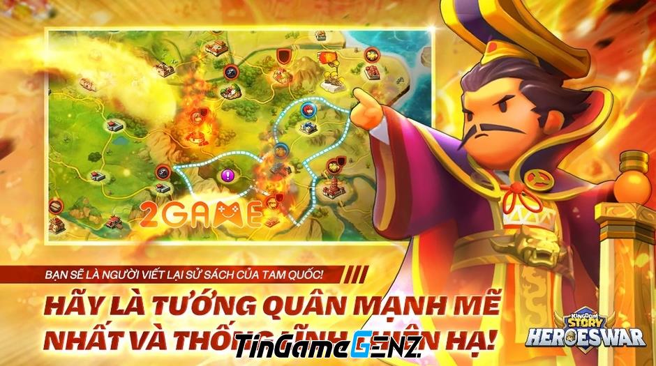 Game Tam Quốc Kingdom Story HEROES WAR hỗ trợ tiếng Việt