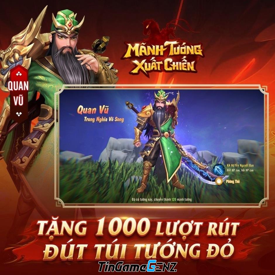 Game Tam Quốc mới: Mãnh Tướng Xuất Chiến chính thức ra mắt tại Việt Nam