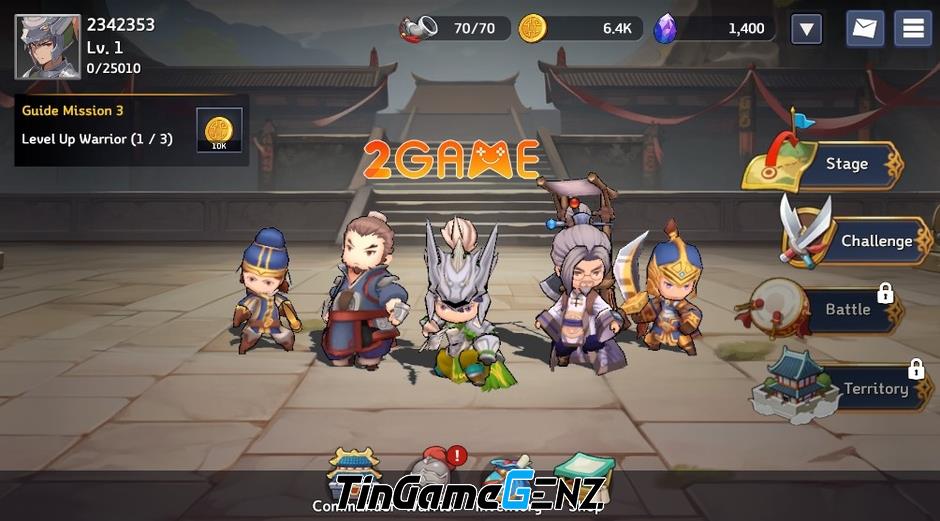 Game Tam Quốc Three Kingdoms Tempest với dàn nhân vật dễ thương