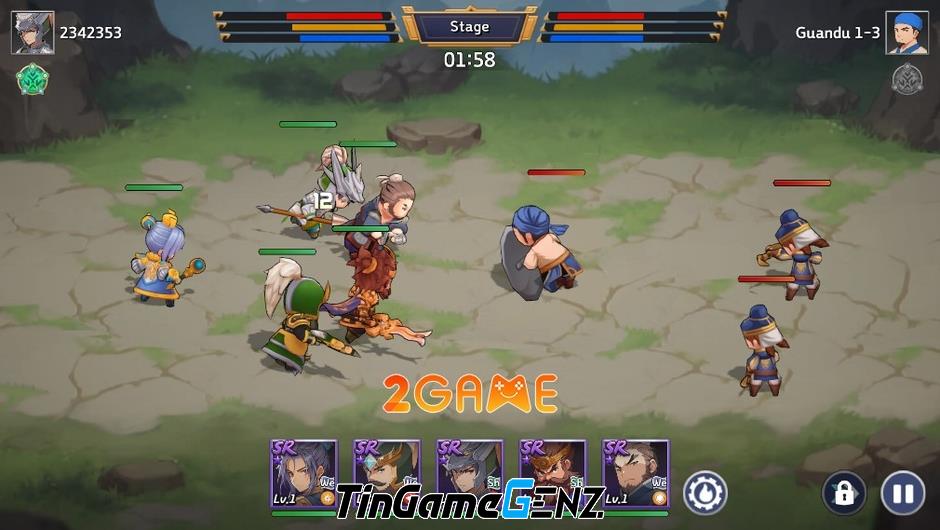 Game Tam Quốc Three Kingdoms Tempest với dàn nhân vật dễ thương