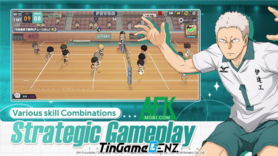 Game thể thao Haikyu Touch The Dream: Hãy chạm tới ước mơ từ anime Vua Bóng Chuyền.