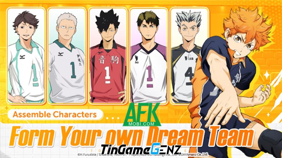 Game thể thao Haikyu Touch The Dream: Hãy chạm tới ước mơ từ anime Vua Bóng Chuyền.