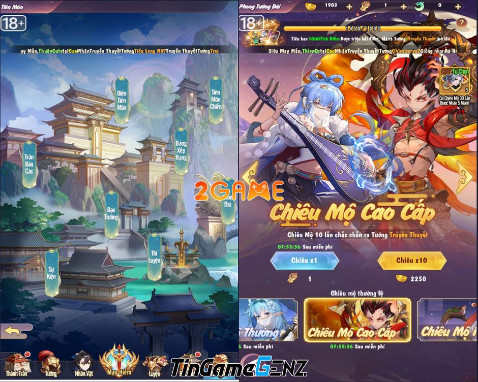 Game thẻ tướng Vạn Giới PK: Yên tâm cày chay lên VIP