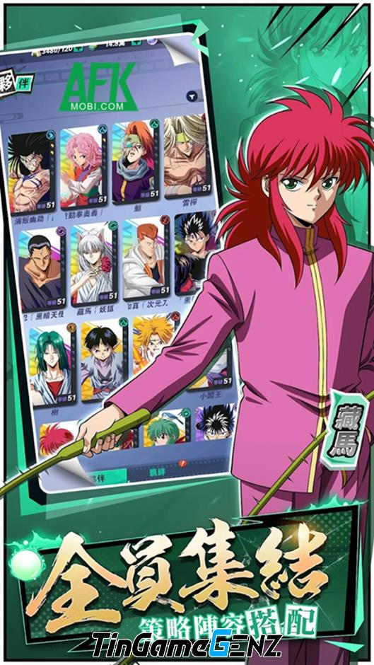 Game thẻ tướng Yu Yu Hakusho đặa trên manga Hành trình U Linh Giới