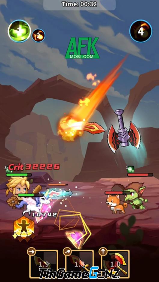 Game Throwing Hero: Ném vũ khí để đánh bại kẻ thù