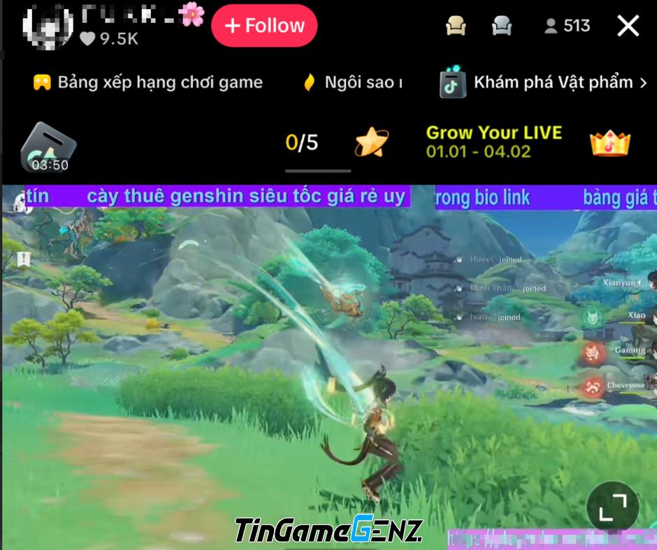 Game thủ Genshin tiết lộ phiên bản mới và gặp kết thúc không như mong đợi trong livestream.