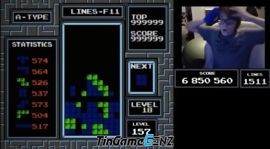 Game thủ nhí lập kỷ lục không tưởng, phá đảo Tetris sau AI