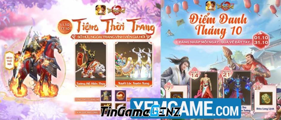 Game thủ Tân Thiên Long Mobile hưởng ứng chuỗi sự kiện ingame Chế Y Phục Cẩm