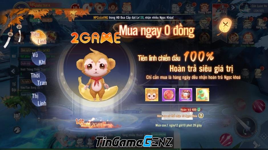 Game Tu Tiên Giới VTC: Đánh giá về sức hút và chất lượng