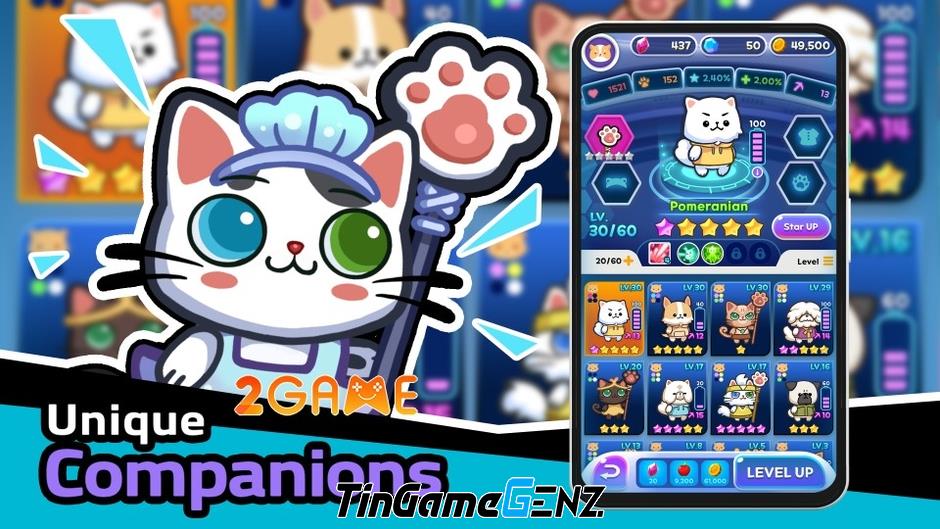 Game xếp kim cương Pome Rumble M với đồ họa dễ thương