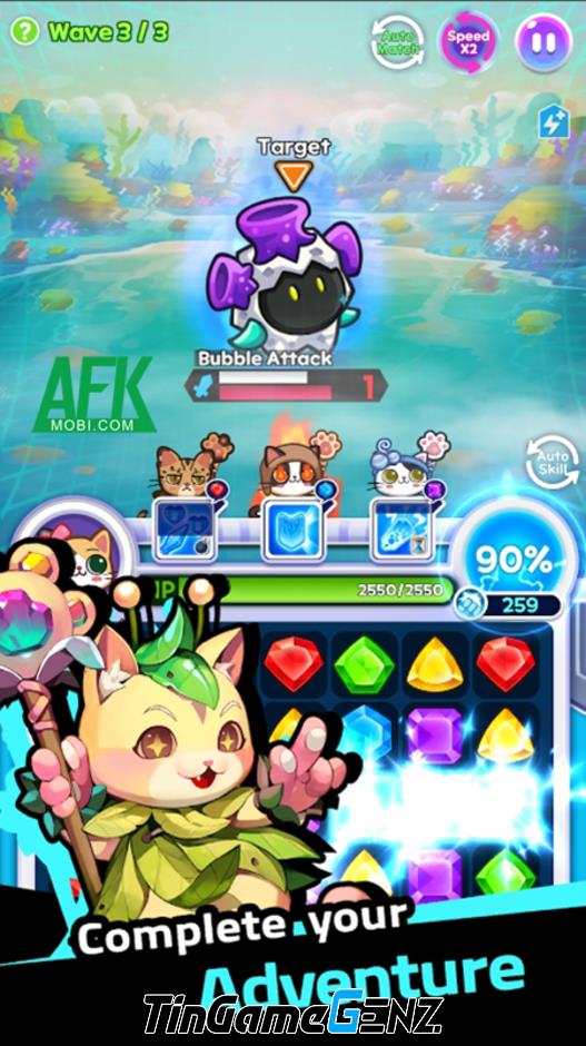 Game xếp Kim Cương Pome Rumble M với hình ảnh dễ thương