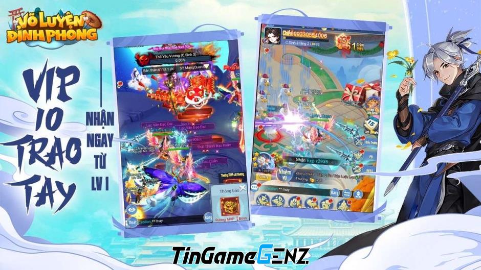 Game4v tặng Giftcode để chúc mừng ngày ra mắt Võ Luyện Đỉnh Phong vào ngày 29/11