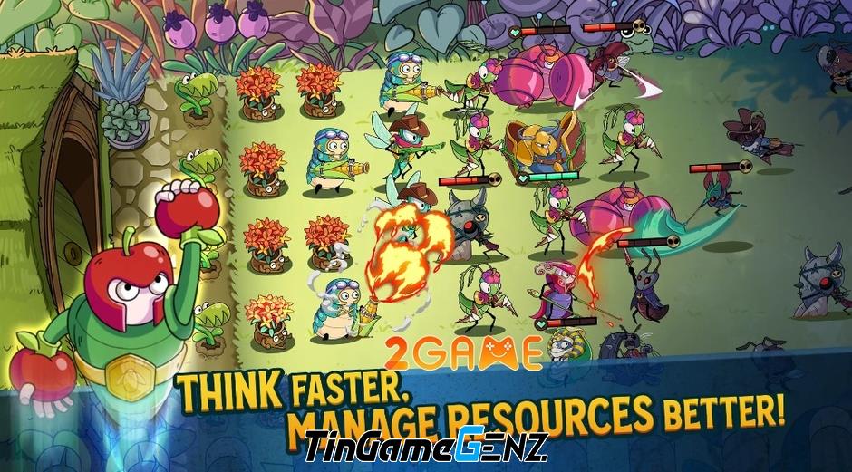 Garden Guardians TD – Bảo vệ vương quốc côn trùng theo phong cách Plants vs. Zombies