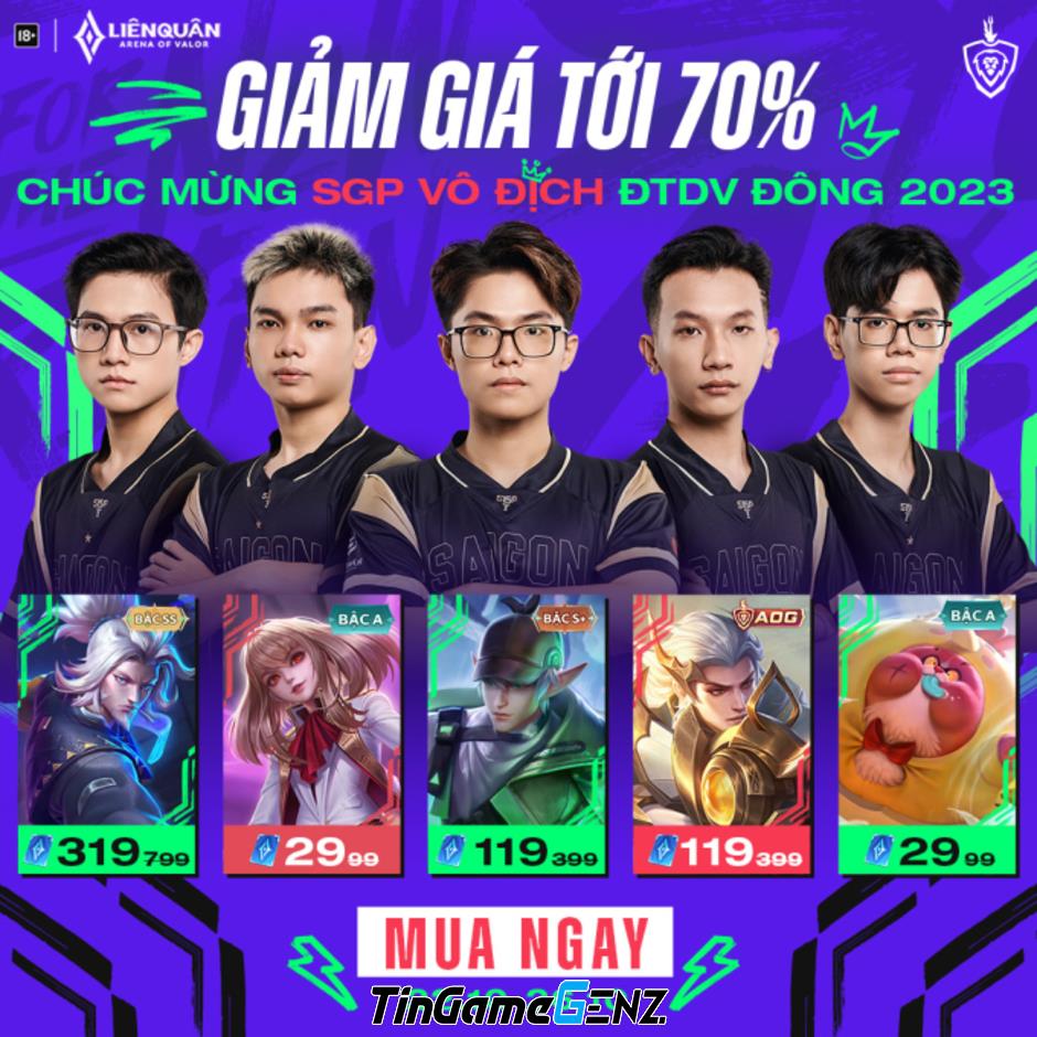 Garena ăn mừng SGP vô địch và tri ân cộng đồng: Khẳng định vị trí 