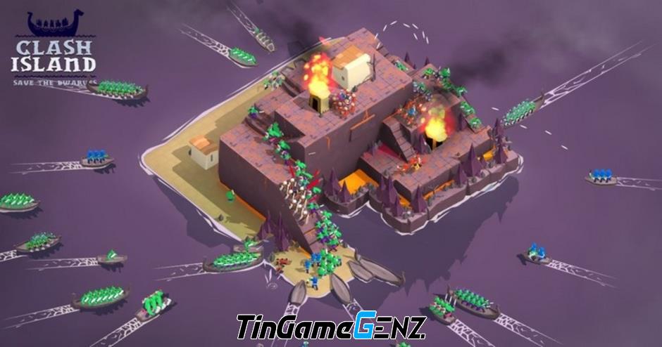 Giải cứu những chú lùn trên đảo Clash Island - Sẵn có trên Android!