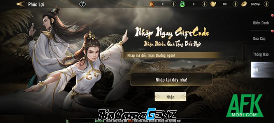 Gift code game Khởi Nguyên Mobile mới nhất chỉ trong tháng này