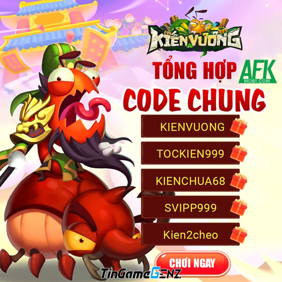 Gift code game Kiến Vương 3Q mới tháng này