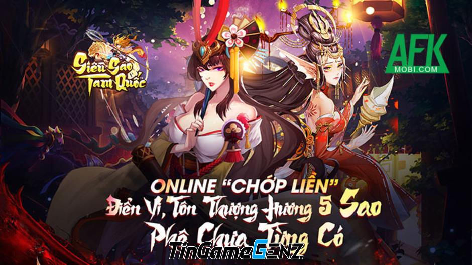 Gift code game Siêu Sao Tam Quốc tháng mới nhất