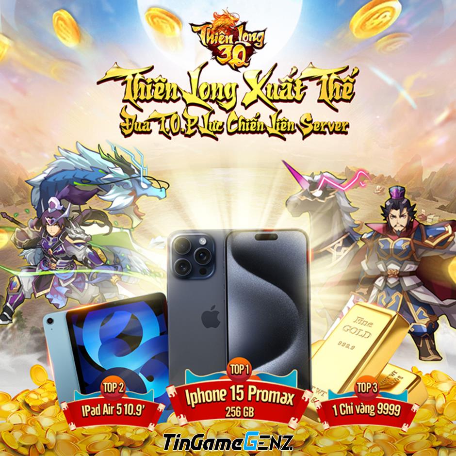 Gift code game Thiên Long 3Q mới nhất tháng này