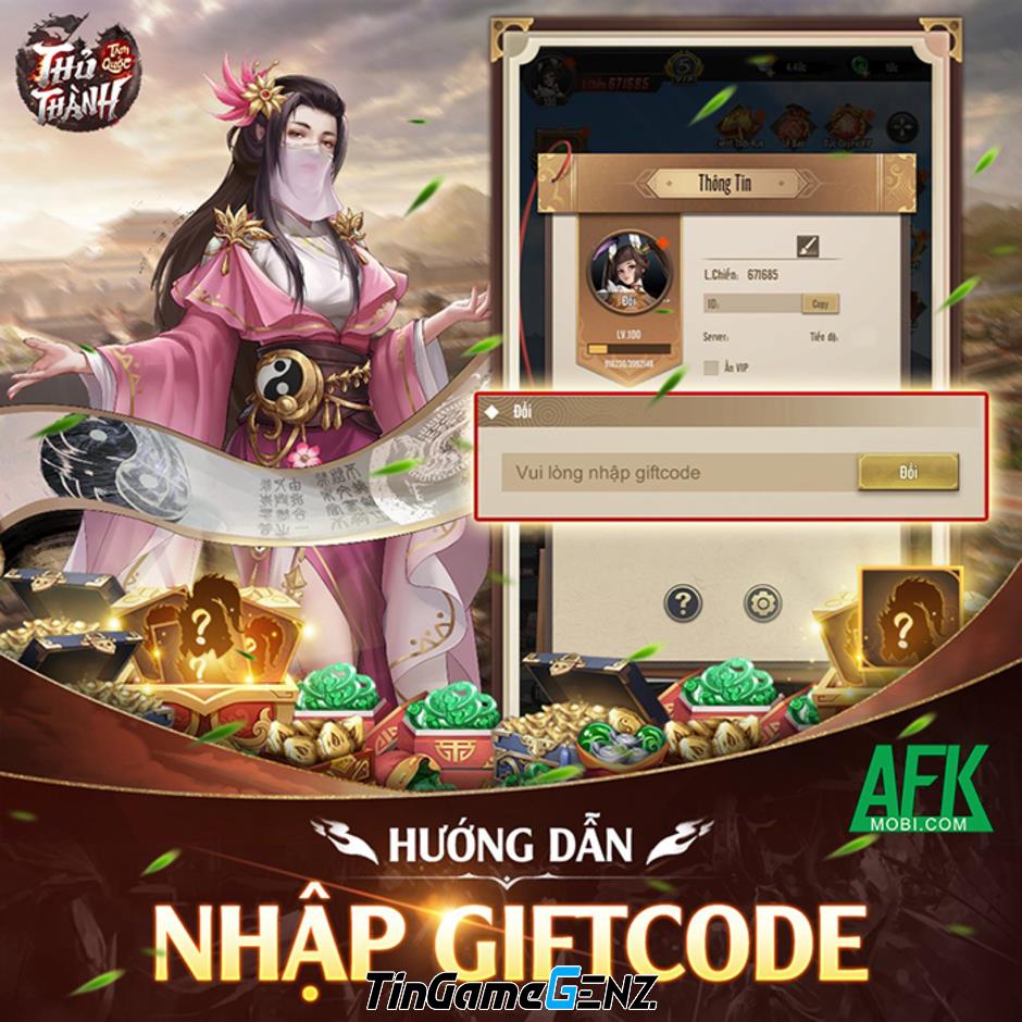 Gift code game Thủ Thành Tam Quốc mới nhất tháng này