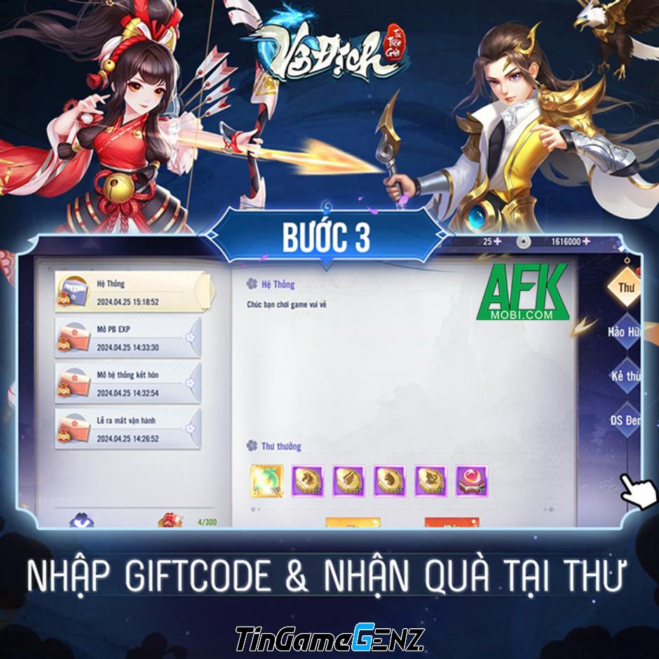 Gift code Vô Địch Tu Tiên Giới – VTC mới nhất tháng này