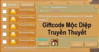 Giftcode mới nhất của game Mộc Diệp Truyền Thuyết