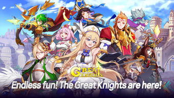 GreatKnights: Game thẻ tướng chiến thuật với đồ họa anime đẹp