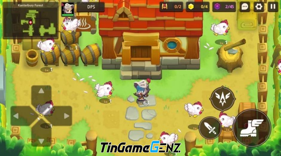 Guardian Tales: Game nhập vai phiêu lưu pixel-art phổ biến.