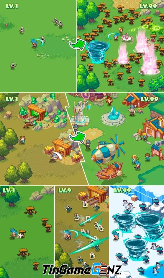 Guardian War: RPG Pixel Games có sẵn trên Google Play Store và Apple Store