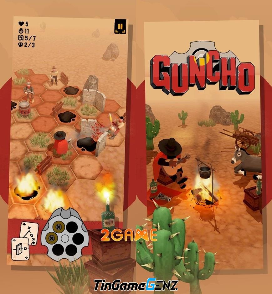 Guncho: Game giải đố miền viễn Tây hoang dã trên di động