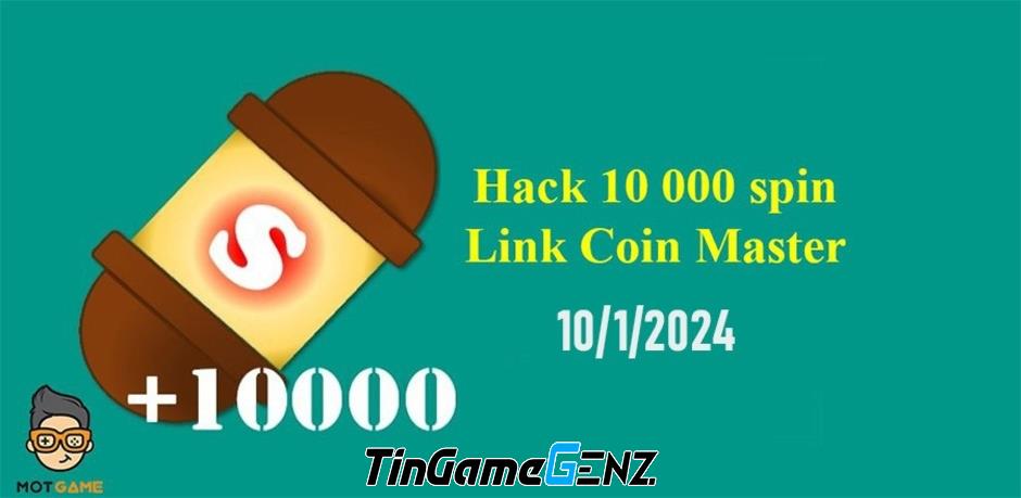 Hack Coin Master 10 000 Spin Link ngày 10/1/2024 cho Android và IOS - Phiên bản mới nhất