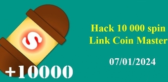 Hack Coin Master: 10,000 Spin Link ngày 7/1/2024 cho Android và IOS